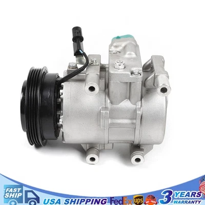 AC Compressor W/ Clutch For 2007 2008 2009 Kia Spectra & Spectra 2.0L CO 10984C - Image 1 of 4