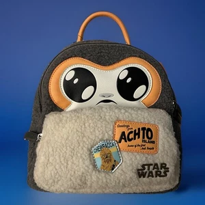 Disney Star Wars Mini Porg Backpack By Bioworld Purse New With Tags - Picture 1 of 17