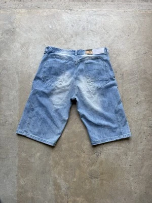 Sean John Shorts Blue Jean Denim Baggy Fit Hip Hop Casual Men Size 36  - Image 1 of 4