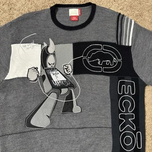 VINTAGE Ecko Unltd. All Hemmed Up Since 1972 Robot Graphic Marc Sz L - Picture 1 of 22