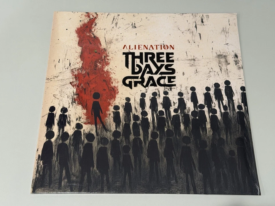 THREE DAYS GRACE ALIENATION SIGNED AUTOGRAPHED SEALED LP Vinyl - Red Splatter - Image 1 of 4