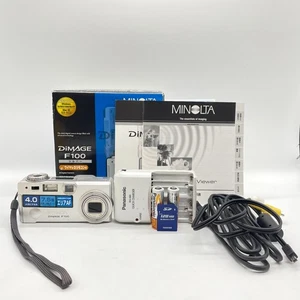 MINOLTA DiMAGE F100 4MP Digital Camera Tested Working Japan - Picture 1 of 14