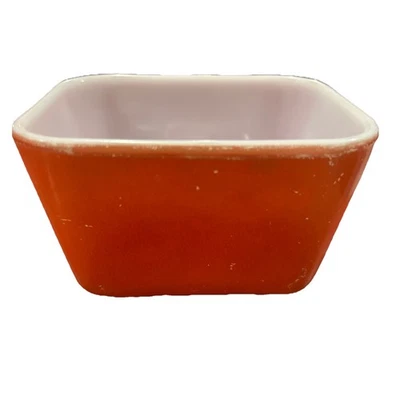 Vintage Pyrex # 0501 Small 1.5 cup RED Refrigerator Dish Container No Lid - Image 1 of 4