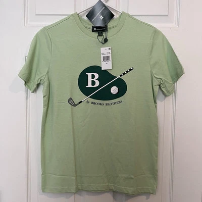 Camiseta de Golf B by Brooks Brothers Niños Talla 16 Y Verde Manga Corta Club de Golf NUEVA Foto 1 de 4