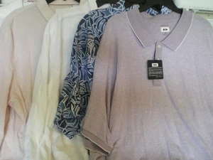 Lot 5 Assorted Styles Tommy Bahama Robert Graham Joseph Abboud 3XL XXXL 4XL - Imagen 1 de 9