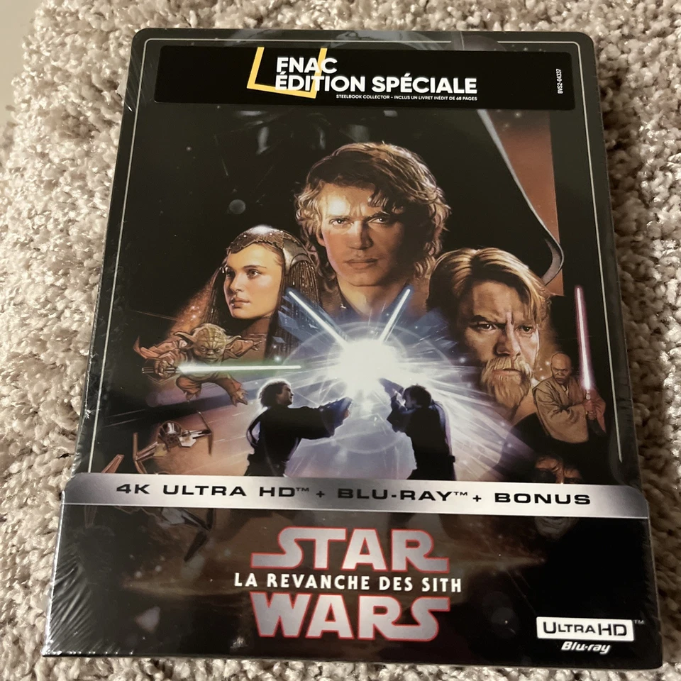 NEW Star Wars Revenge of the Sith 4K Blu-ray SteelBook FNAC. OOP - Image 1 of 4