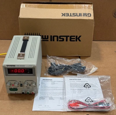 GW Instek GPS-3030D 0–30 V/0–3 A Programmable DC Power Supply 10 mV/1 mA Res - Image 1 of 4