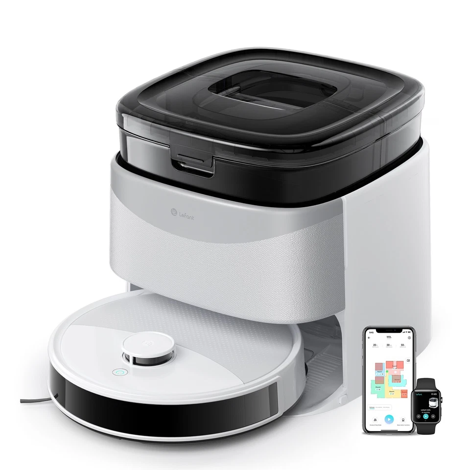 Lefant M3L 12000Pa Robot Vacuum Cleaner Self-Emptying Robotic Vacuum and Mop - Bild 1 von 4