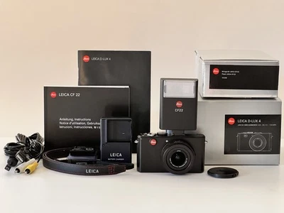 [N MINT] Leica D-LUX 4 Vario-Summicron & [MINT] CF22 TTL FLash & Custom 1/2 Case - Image 1 of 4