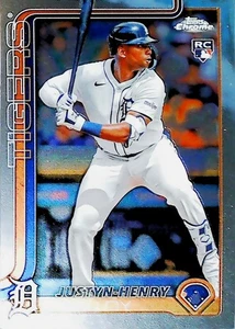 2025 TOPPS CHROME #224 JUSTYN-HENRY MALLOY DETROIT TIGERS - Picture 1 of 2