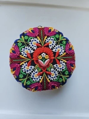 ZARA Floral Clutch/ Crossbody Bag  Removable Crossbody Strap - Image 1 of 4