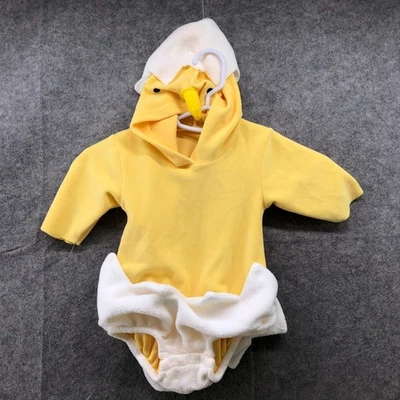 Baby 6-12M Baby Chick Costume Fleece Hooded Egg Hatching Chick Halloween - Image 1 of 4
