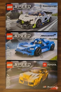 Ruhestand LEGO Speed Champion 76900 Koenigsegg Jesko 76901 Supra 76902 McLaren Elva - Bild 1 von 13