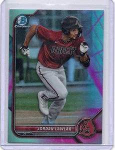 Bowman Chrome 2022 - Prospects Jordan Lawlar #BCP-235 Aqua & Pink Vapor/125 - Imagen 1 de 2