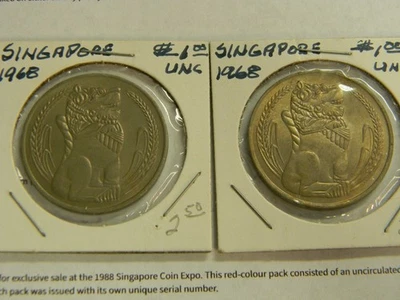 1968 Singapore 1 Dollar Coin - Image 1 of 3