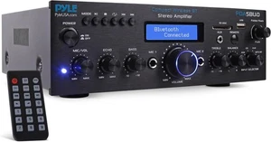 Pyle Compact Bluetooth Stereo Amplifier-Home Desktop Stereo Receiver System - Picture 1 of 6