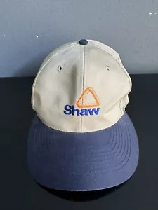 NEW Vintage Shaw Cap Hat Snapback Adjustable Never Worn Tan Navy Blue One Size - Picture 1 of 6