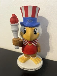 1980 Sam ‘84 Los Angeles Olympics Eagle Ceramic Porcelain Figurine Papel Statue - Picture 1 of 5