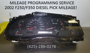 02-04 FORD F250 F350 speedometer instrument gauge cluster PROGRAMMING SERVICE - Picture 1 of 1
