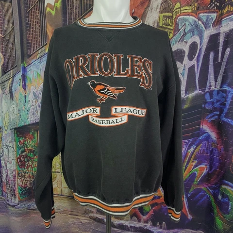 Baltimore Orioles Vintage Logo Athletic Sweater (XLarge) F1 Cover
