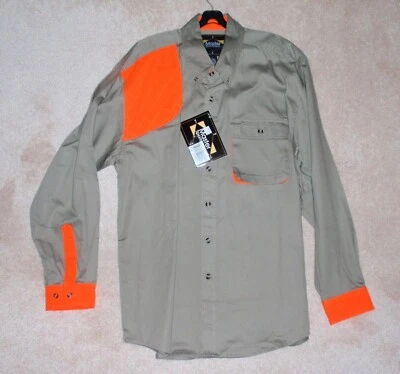 Hunting shirt for men -Long sleeve - With blaze orange safety patchs - Image 1 of 4