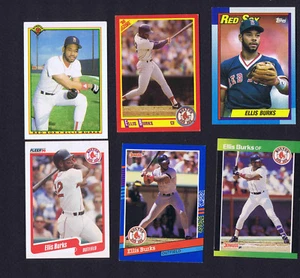 LOTE DE TARJETAS DE BÉISBOL ELLIS BURKS Red Sox Donruss/Topps/Fleer/Score MLB #21 - Imagen 1 de 2