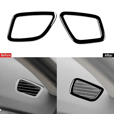 Borde de salida de ventilación de aire interior negro brillante para piano para BMW X3 X4 F25 F26 2011-2017 Foto 1 de 4