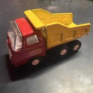 Vintage Tonka 5" Mini Diecast Dump Truck 1960s Red Yellow Die Cast Metal - Picture 1 of 6