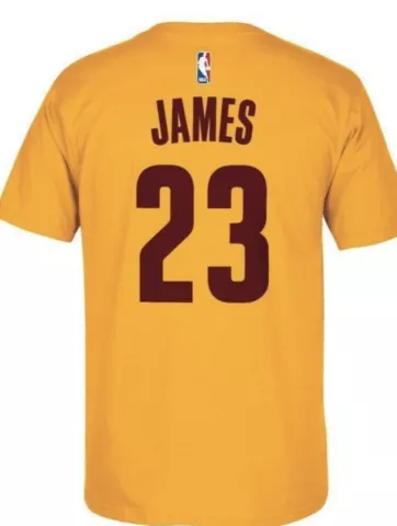 Lebron James Cleveland Cavs MEN'S T-SHIRT  Adidas New with Tags GOLD Cover