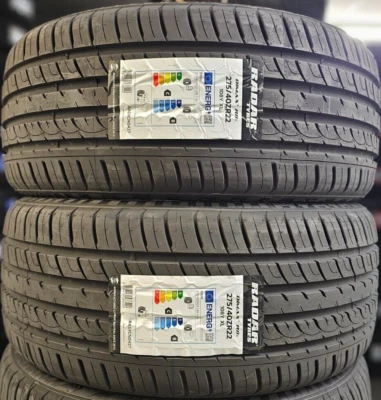 2X NEW RADAR DIMAX R8+ 275/40 ZR22 XL 107Y SUV TYRES UHP 275 40 22 2754022 C+B - Image 1 of 2