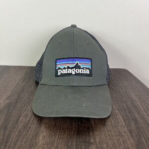Patagonia Hat Cap Mens P-6 Logo Snap Back Mesh Adjustable Outdoor Trucker Style
