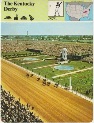 Kentucky Derby, Sportscaster 1979-81 Panarizon, The Story of America #71-14 Foto 1 de 2