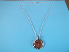 PFENNIG COIN GERMANY LIMITED EDITION SILVER CASED PENDANT NECKLACE  1958 to 1996