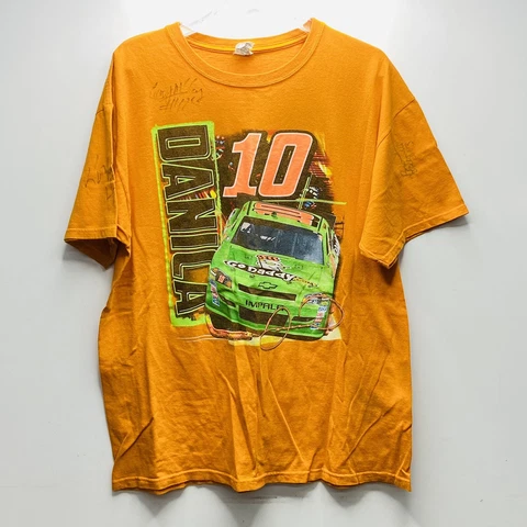 Danica Patrick 2012 Stuart Haas Nascar Racing Double Graphic T-shirt Signed Cover