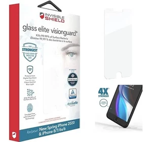 ZAGG Tempered Glass Elite VisionGuard+ Screen Protector, iPhone SE 3 / SE 2 / 8 - Picture 1 of 3