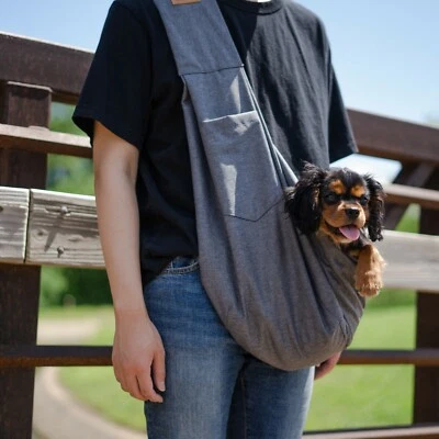  Lof Pet Sling Breathable Mesh Bag for Small Dog Travel Safe Carrier for Dogs  - Image 1 of 4