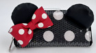 Minnie Mouse Sequined Dot Disney Parks Loungefly Zipper Wallet Ears Bow Retired