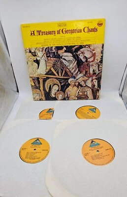 4 LP W/BOX SET-VARIOUS-A TRASURY OF GREGORIAN CHANTS-EVEREST- 3159/4 - Image 1 of 4