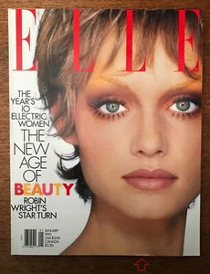 Amber Valletta - Elle magazine - January 1993, Robin Wright, Jodie Foster - Picture 1 of 18