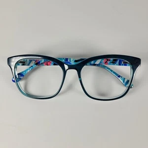 Lilly Pulitzer Brille Cat Eye Fassung Only Kimber TE Teal Vollrand 51mm mit Etui - Bild 1 von 10