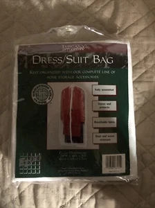 Tuscany Collection Dress/Suit Bag White New 24”W 48”L 3”D - Picture 1 of 2