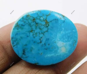 Piedras preciosas sueltas CERTIFICADAS de 32,2 quilates con forma ovalada turquesa azul natural - Imagen 1 de 13
