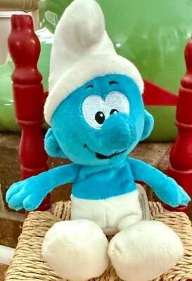 Kellytoy The Smurfs Happy Smurf 13" Plush Stuffed Animal Toy 2013 Peyo - Image 1 of 4