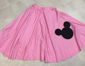 Disney Minnie Mickie Mouse Pink Poodle Skirt 50's Halloween Costume Homemade - Picture 1 of 4