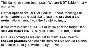 FFAP-A20Z-CFV-072-COPC/FFAP-A15Z-TFC-072-COPC COMBO - SEE DESCRIPTION BELOW - Picture 1 of 1