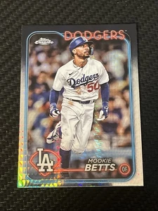 2024 Topps Chrome - Prism Refractor #296 Mookie Betts Dodgers - Picture 1 of 3
