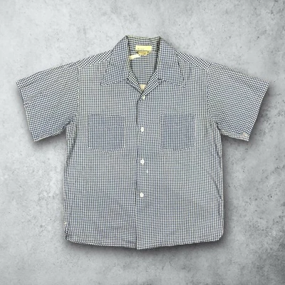 Vintage 40s Mark Twain Houndstooth Sanforized Shirt Size Medium Loop Collar - Image 1 of 4