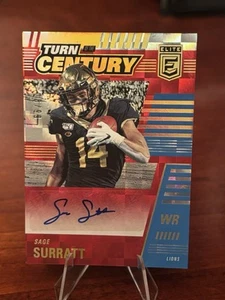 2021 Donruss Elite Turn of the Century Red /99 Sage Surratt Rookie Auto RC - Picture 1 of 2
