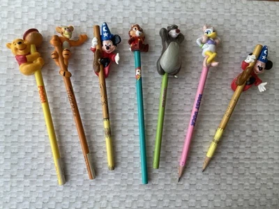 Lote De 7 Lápices De Colección Personajes Disney Mickey Tigger Daisy Pooh Foto 1 de 4