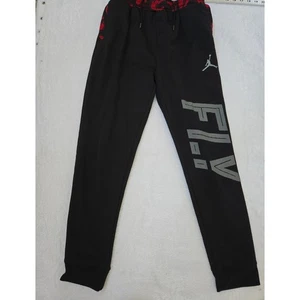 Jordan Nike Boys Therma-FIT Camo Jogger Pants Black/Gym Red Size XL (13-15 yrs) - Picture 1 of 6